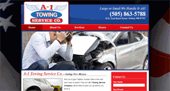Desktop Screenshot of a1towingservicegallup.com