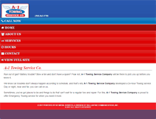 Tablet Screenshot of a1towingservicegallup.com